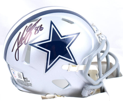 Luke Schoonmaker Autographed Dallas Cowboys Speed Mini Helmet - Beckett W Holo