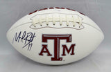 Michael Bennett Autographed Texas A&M Aggies Logo Football- JSA W Auth