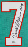 Dwight Stephenson "HOF 98" Authentic Signed Teal Pro Style Jersey BAS Witnessed