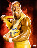 HULK HOGAN AUTOGRAPHED SIGNED 16X20 PHOTO WWE BECKETT BAS QR STOCK #215341