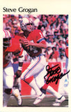 Steve Grogan Signed New England Patriots Mini Poster 21/50 Beckett 46128