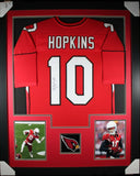 DEANDRE HOPKINS (Cardinals red TOWER) Signed Autographed Framed Jersey JSA