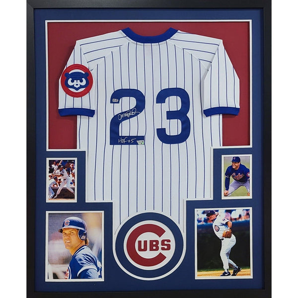 Ryne Sandberg Autographed Signed Framed Chicago Cubs Jersey FANATICS