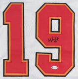 Keyshawn Johnson Signed Tampa Bay Buccaneers Jersey (Beckett COA) 3xPro Bowl WR