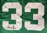 Larry Bird Signed Custom Green Pro-Style Basketball Jersey 2 Bird+JSA ITP