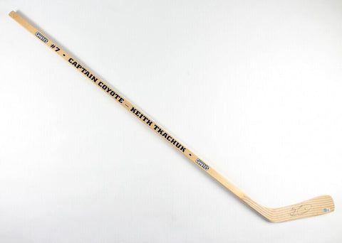 Keith Tkachuk Signed Phoenix Coyote Hockey Stick (Beckett) 52 Goals Scorerd 1996