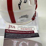 Autographed/Signed Rodgers Rozier Crouch Nebraska Heisman Mini Helmet JSA COA