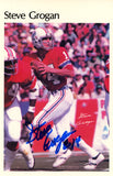 Steve Grogan Signed New England Patriots Mini Poster 21/50 Beckett 46123