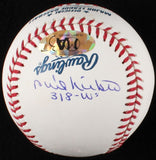 Perry, Niekro, & Sutton Signed OML Baseball 3 / 300 Game Winners on 1 Baseball