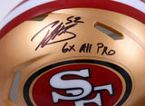 Patrick Willis Autographed 49ers Speed Mini Helmet w/6x All Pro- Beckett W Holo