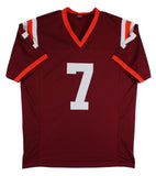 Virginia Tech Michael Vick Authentic Signed Maroon Pro Style Jersey JSA Witness