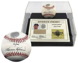 Twins Harmon Killebrew Signed Thumbprint Baseball LE #'d/200 w/ Display Case BAS