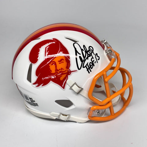 Warren Sapp HOF '13 Autographed Signed Tampa Bay Buccaneers TB Mini Helmet BAS
