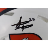 Steve Atwater Autographed/Signed Denver Broncos Alt 23 Mini Helmet Beckett 49069