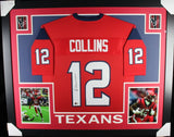 NICO COLLINS (Texans red SKYLINE) Signed Autographed Framed Jersey Beckett