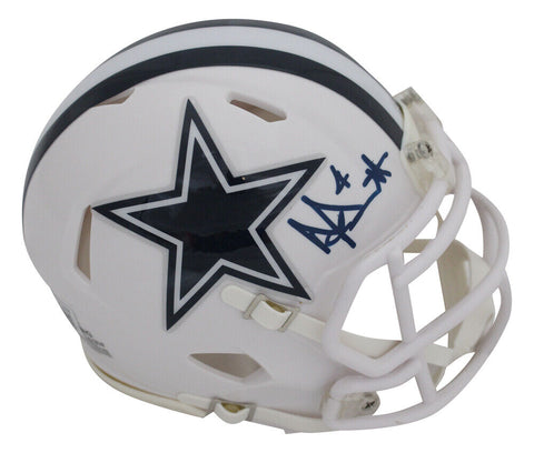 Dak Prescott Autographed Dallas Cowboys 22 Alt Mini Helmet Beckett 39761