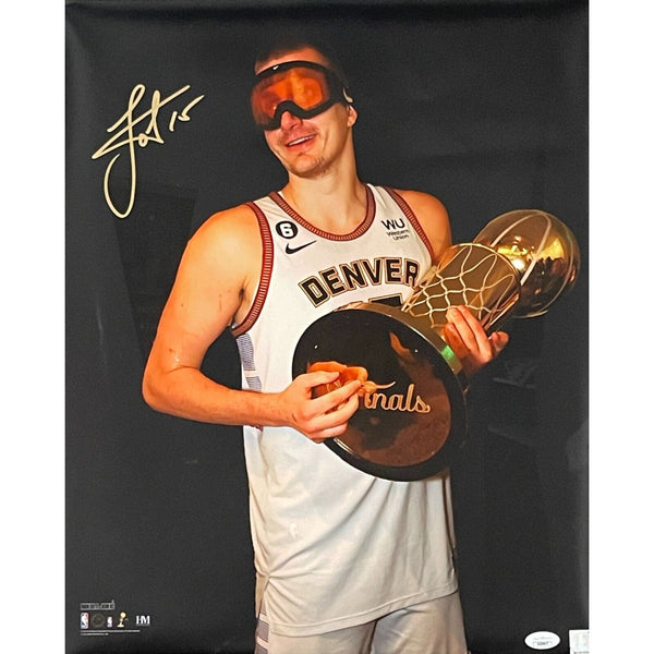 Nikola Jokic Autographed/Signed Denver Nuggets 16x20 Photo JSA 46336