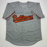 Autographed/Signed Corbin Burnes Baltimore Grey Baseball Jersey Beckett BAS COA