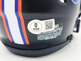 STEVE SPURRIER AUTOGRAPHED FLORIDA BLACK MINI HELMET BECKETT 236156