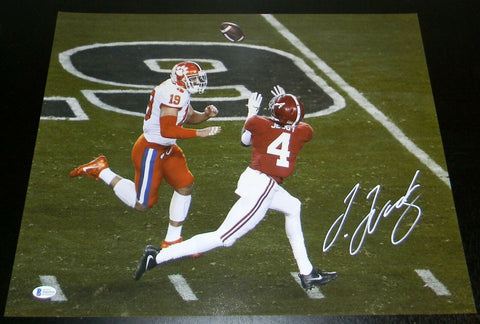 JERRY JEUDY SIGNED AUTOGRAPHED ALABAMA CRIMSON TIDE 16x20 PHOTO BECKETT