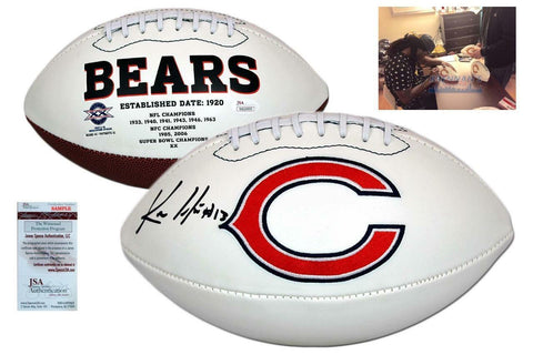 Kevin White SIGNED Chicago Bears Logo Football - JSA Witness Authentic Autograph