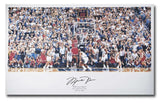 MICHAEL JORDAN Autographed Bulls "Last Shot" Illustration 36 x 22 Photograph UDA