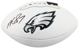 Eagles Michael Vick Signed Franklin White Panel Logo Football BAS Witnessed