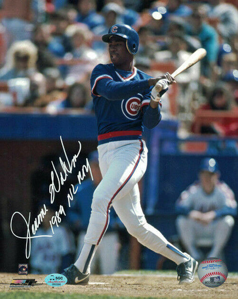 Jerome Walton Autographed/Signed Chicago Cubs 8x10 Photo 89 NL ROY SGC 20052