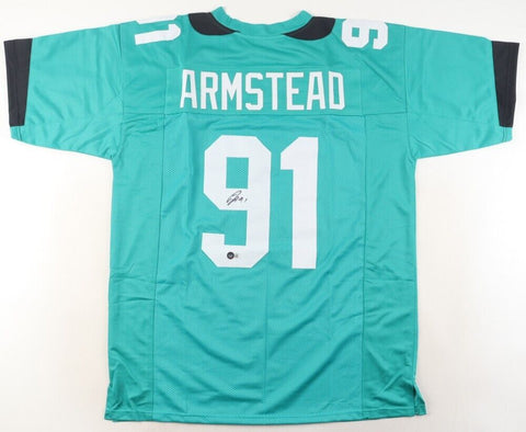 Arik Armstead Signed Jacksonville Jaguars Jersey (Beckett) 2015 1st Rnd Pck / DE