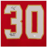 SPENCER KNIGHT Autographed "NHL Debut 4/20/21" Authentic Jersey FANATICS