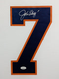 CUSTOM FRAMED DENVER BRONCOS JOHN ELWAY AUTOGRAPHED SIGNED JERSEY JSA COA