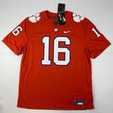 Autographed/Signed Trevor Lawrence Clemson Orange College Jersey Fanatics COA