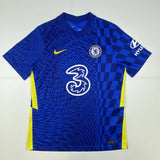 Autographed/Signed MASON MOUNT Chelsea FC Blue Soccer Jersey Beckett BAS COA