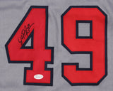 John Rocker Signed Atlanta Braves Road Jersey (JSA) Mr Controversial statement