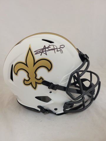 ALVIN KAMARA SIGNED NEW ORLEANS SAINTS LUNAR ECLIPSE AUTHENTIC HELMET BECKETT