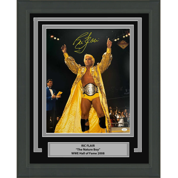 Framed Autographed/Signed Ric Flair Nature Boy 16x20 Wrestling Photo JSA COA #3