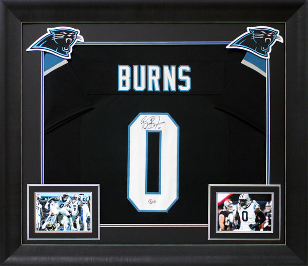 Brian Burns Authentic Signed Black Pro Style Framed Jersey Autographed BAS