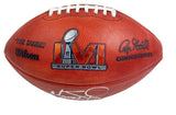 MATTHEW STAFFORD / COOPER KUPP Autographed Rams Super Bowl LVI Football FANATICS