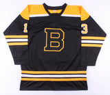 Charlie Coyle Signed Boston Bruins Throwback "B" Logo Jersey (JSA COA) Center