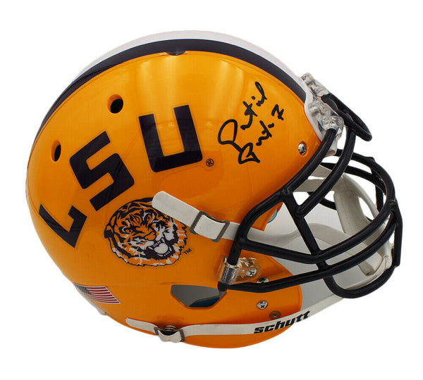 Patrick Peterson Signed LSU Tigers Schutt Authentic Yellow NCAA Helmet