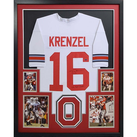 Craig Krenzel Autographed Signed Framed OSU Ohio State 2002 Cham Jersey PLAYBALL