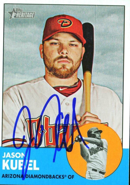 D-Backs Jason Kubel Authentic Signed Card 2012 Topps Heritage #369 w/ COA