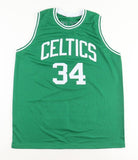 Paul Pierce Signed Career Stat Jersey (JSA COA) Boston Celtic 20,000 Point Club