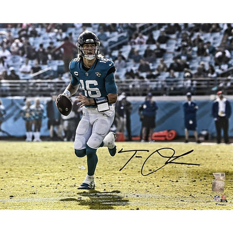 Trevor Lawrence Autographed/Signed Jacksonville Jaguars 16x20 Photo FAN 46988