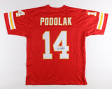 Ed Podolak Signed Kansas City Chiefs Red Jersey (JSA) Super Bowl IV Running Back