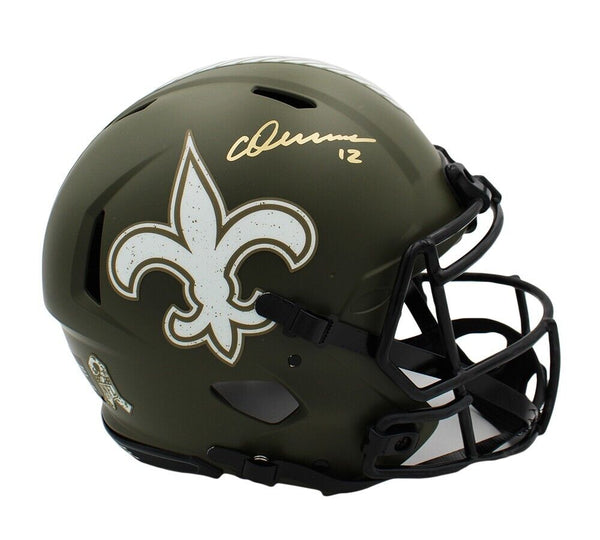 Chris Olave Signed New Orleans Saints Speed Authentic STS NFL Helmet