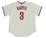 BRYCE HARPER Autographed Philadelphia Phillies Nike Cream Jersey FANATICS