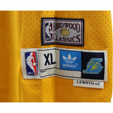 Elgin Baylor Signed Los Angeles Lakers Adidas XL Yellow Jersey HOF JSA 48473