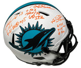 DAN MARINO, TUA & GRIESE Autographed 6 TD's Authentic Helmet FANATICS LE 1/22