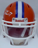 TRAVIS ETIENNE AUTOGRAPHED CLEMSON ORANGE SPEED MINI HELMET BECKETT 193989